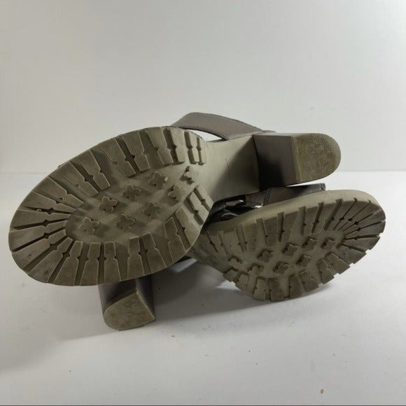 Sacks Fifth Avenue Heels Block Sandals #8 - Picture 6 of 9